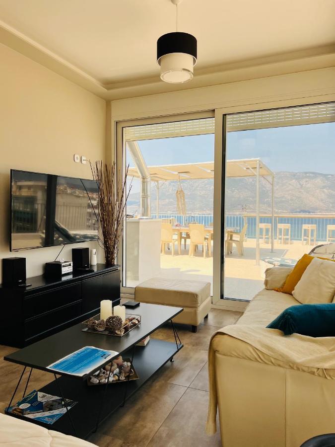 Kapsalakis Penthouse Apartment Corinth Bagian luar foto